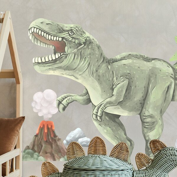 Naklejka ścienna do pokoju dziecka Dinozaur T-Rex XXL
