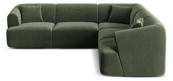 Zielony aksamitny narożnik Campi – Cosmopolitan Design