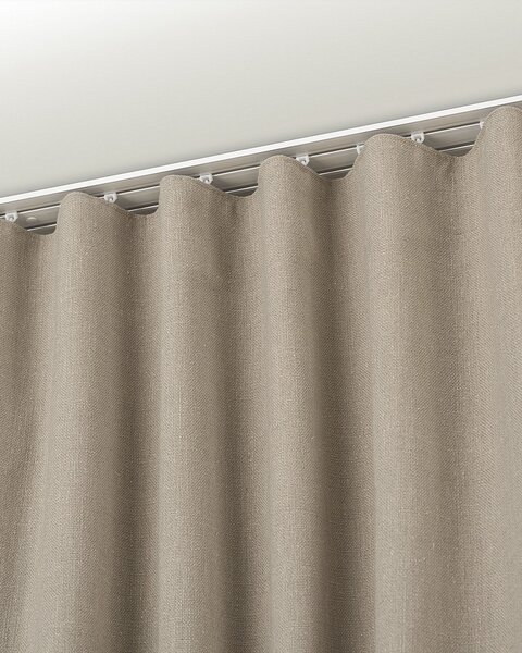 Zasłona gotowa na taśmie marszczącej 140x280cm beige 1 szt