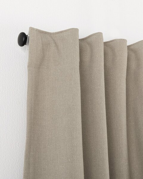 Zasłona gotowa na taśmie marszczącej 140x280cm beige 1 szt