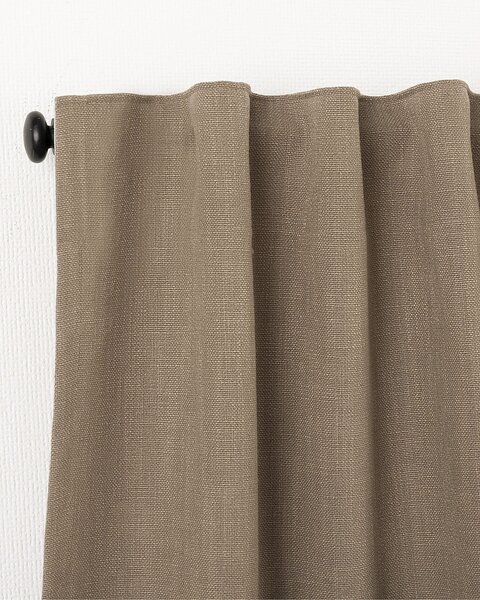 Zasłona gotowa na taśmie marszczącej 140x280cm light brown 1 szt