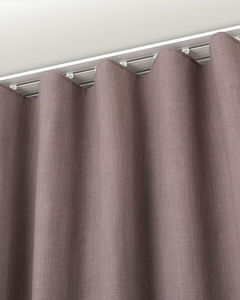 Zasłona gotowa na taśmie marszczącej 140x280cm dimmed pink 1 szt