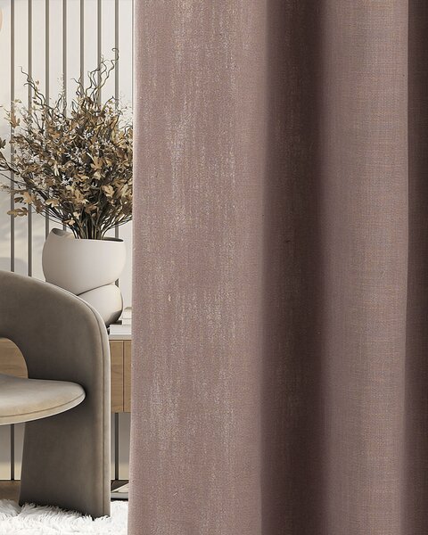 Zasłona gotowa na taśmie marszczącej 140x280cm dimmed pink 1 szt