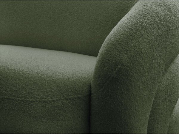 Zielona sofa z materiału bouclé 193 cm Elina – Bobochic Paris
