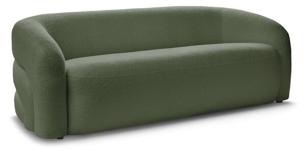 Zielona sofa z materiału bouclé 193 cm Elina – Bobochic Paris