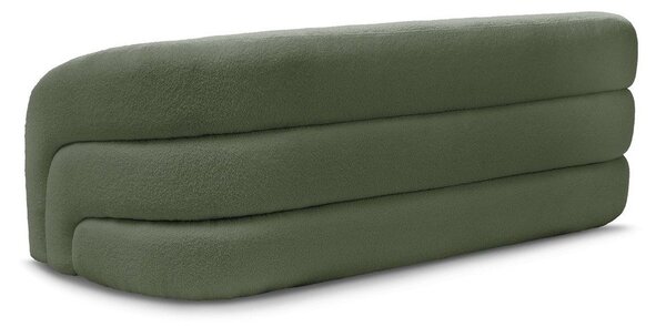 Zielona sofa z materiału bouclé 193 cm Elina – Bobochic Paris