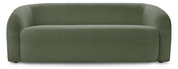 Zielona sofa z materiału bouclé 193 cm Elina – Bobochic Paris