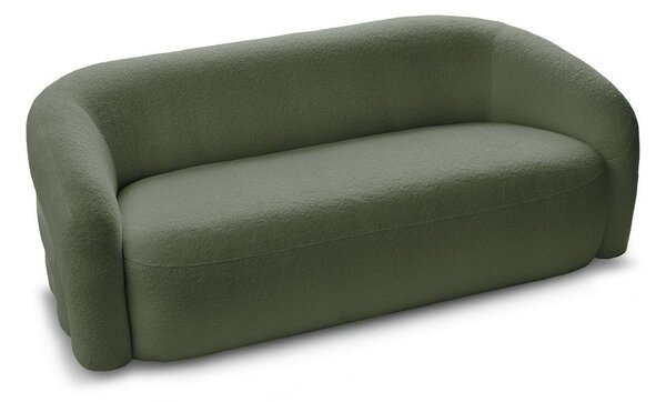 Zielona sofa z materiału bouclé 193 cm Elina – Bobochic Paris
