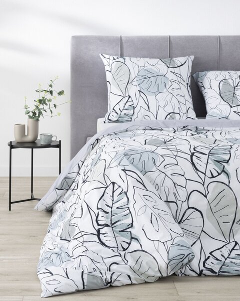 Komplet pościeli bawełnianej Monstera Leaves 160x200cm