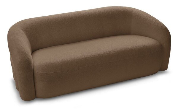 Brązowa sofa z materiału bouclé 193 cm Elina – Bobochic Paris