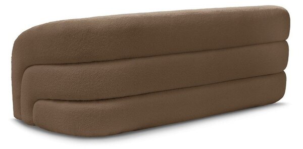 Brązowa sofa z materiału bouclé 193 cm Elina – Bobochic Paris