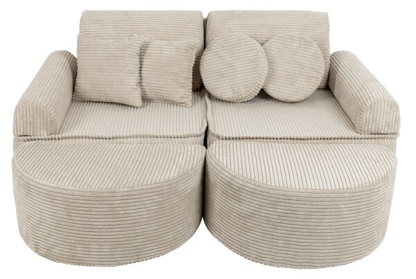 Sofa modułowa do pokoju dziecka Pocket Max Aesthetic Ecru