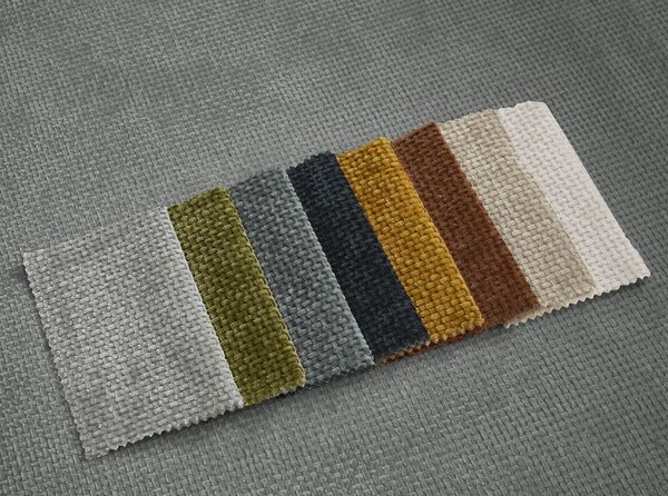 Ciemnoszara rozkładana sofa z tkaniny szenilowej 228 cm Neyo – Bobochic Paris
