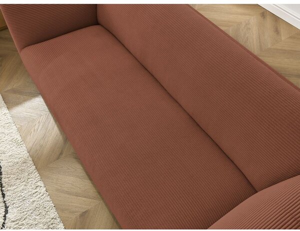 Pomarańczowa sztruksowa sofa 242 cm Giorgia – Bobochic Paris