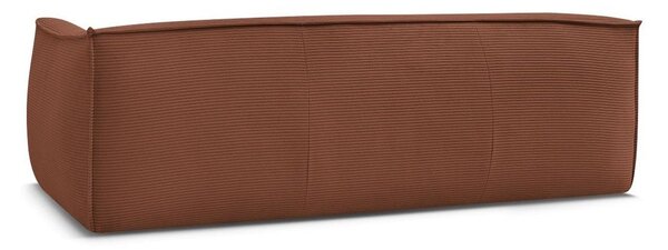 Pomarańczowa sztruksowa sofa 242 cm Giorgia – Bobochic Paris