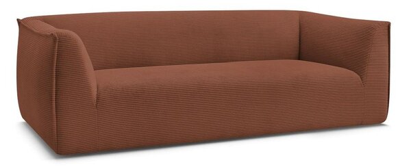 Pomarańczowa sztruksowa sofa 242 cm Giorgia – Bobochic Paris