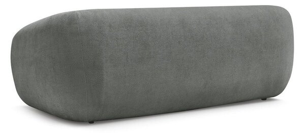 Ciemnoszara rozkładana sofa z tkaniny szenilowej 228 cm Neyo – Bobochic Paris