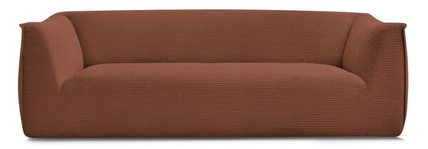 Pomarańczowa sztruksowa sofa 242 cm Giorgia – Bobochic Paris