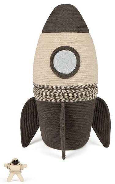 Kosz dekoracyjny Giant Rocket, "Mom, I want to be an astronaut" Lorena Canals