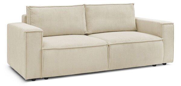Beżowa sztruksowa rozkładana sofa 245 cm Nihad – Bobochic Paris