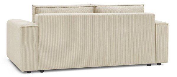 Beżowa sztruksowa rozkładana sofa 245 cm Nihad – Bobochic Paris