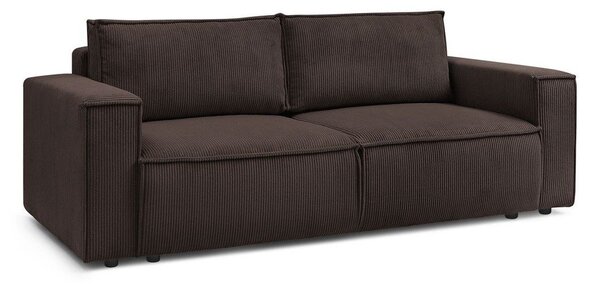 Szarobrązowa sztruksowa rozkładana sofa 245 cm Nihad – Bobochic Paris