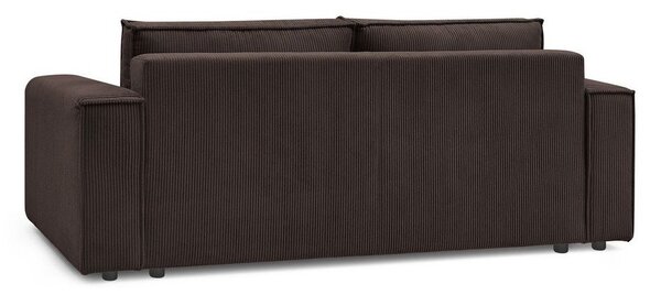 Szarobrązowa sztruksowa rozkładana sofa 245 cm Nihad – Bobochic Paris