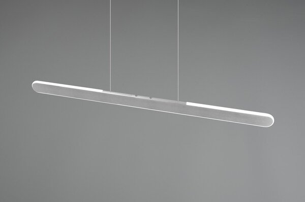 Jasnoszara lampa wisząca LED Helios – Trio