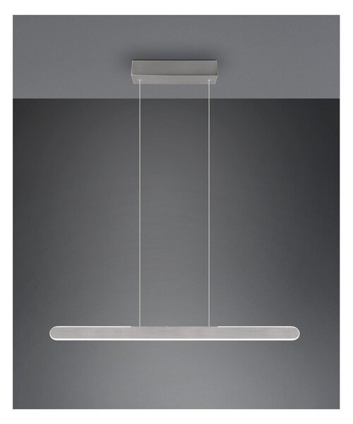 Jasnoszara lampa wisząca LED Helios – Trio