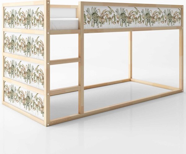 Naklejka na łóżko Ikea Kura Dinozaury