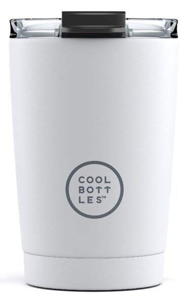 Cool Bottles Kubek termiczny 330 ml Triple cool Mono White