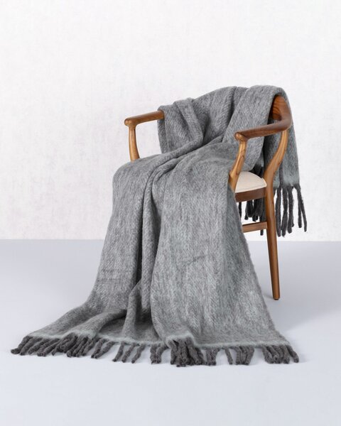 Pled Cozy 130x170cm grey-mint