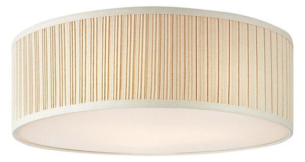 Beżowa metalowa lampa sufitowa z tekstylnym kloszem ø 57 cm Lux – Markslöjd