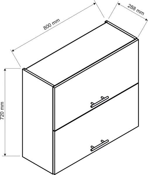 Górna szafka kuchenna T8-W80