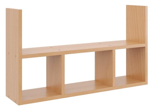 Minimalistyczna półka wisząca w kolorze buk F4-S14