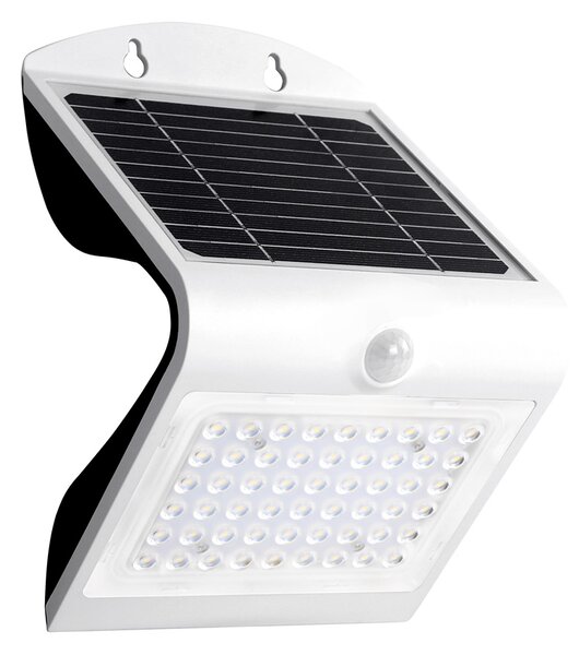 Biały kinkiet solarny - N25-Motis 3.2W