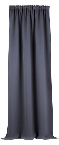 Zasłona zaciemniająca na taśmie marszczącej ciemny szary 140 x 280cm 1 szt