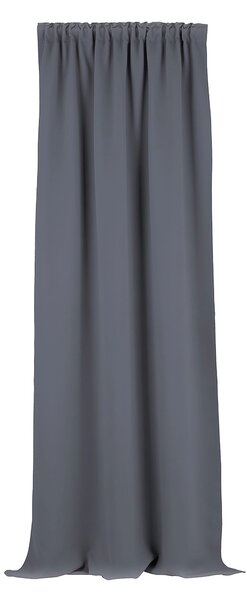 Zasłona zaciemniająca na taśmie marszczącej grafitowy szary 140 x 280 cm 1 szt