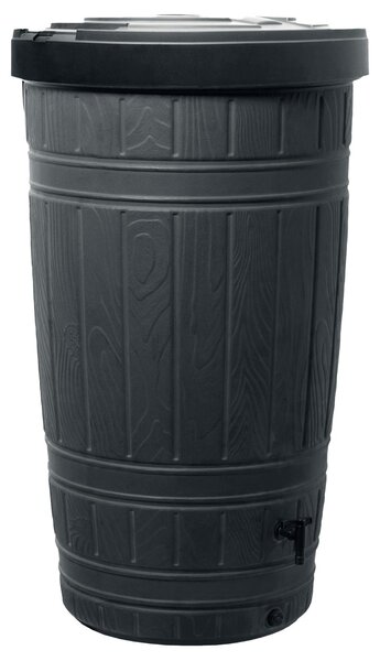 Beczka na wodę Waterform Woodcan 265 l antracytowa z pokrywą