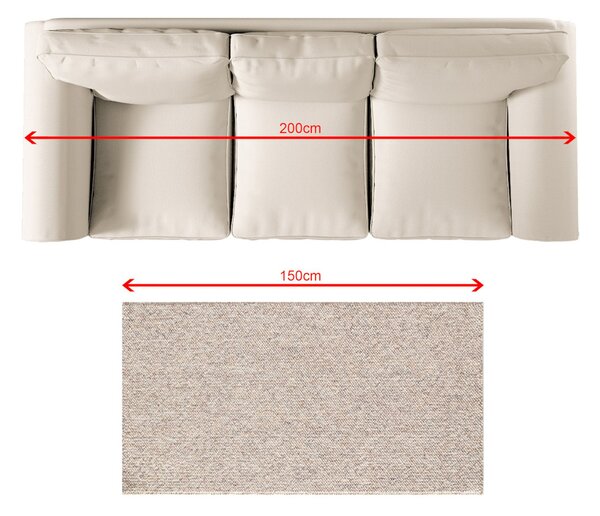 Dywan Solaro beige/grey 80x150 cm