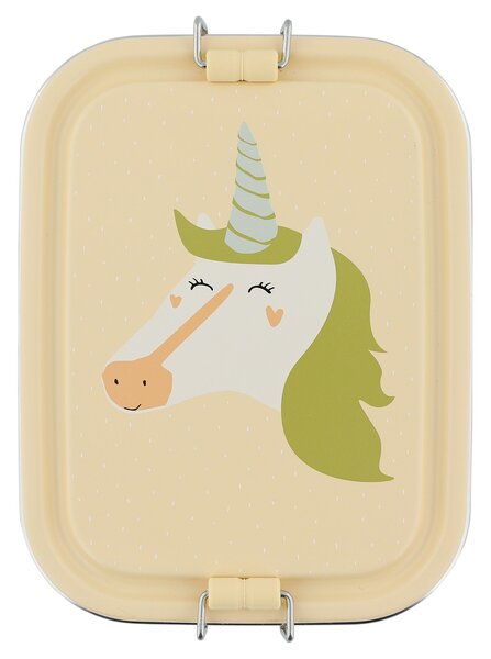 Mały stalowy lunch box - Jednorożec Trixie Baby