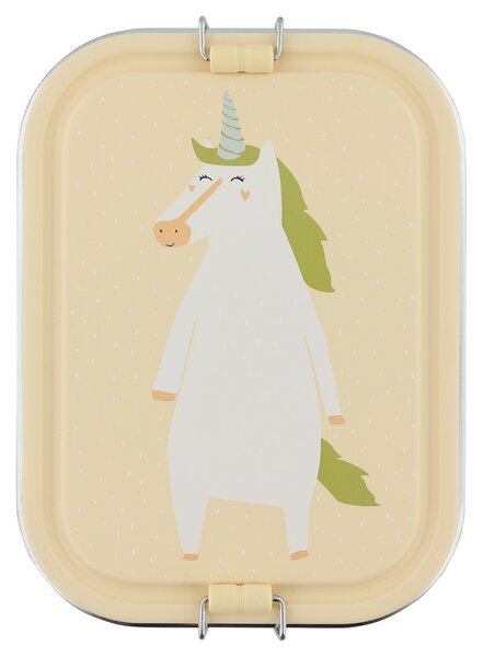 Duży stalowy lunch box - Jednorożec Trixie Baby