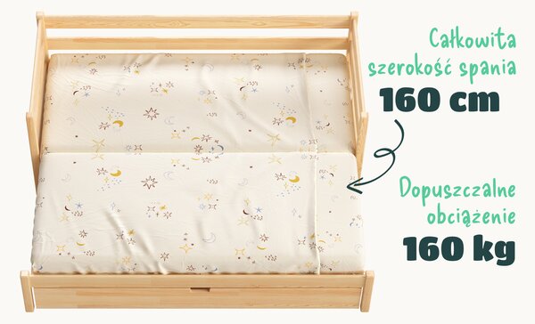 Podwójne łóżko dla dzieci ANNA
