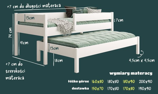 Łóżko dla dzieci JUNIOR