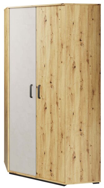 Szafa narożna Qubic QB‑01 – compact, dwóch drążków i osiem półek