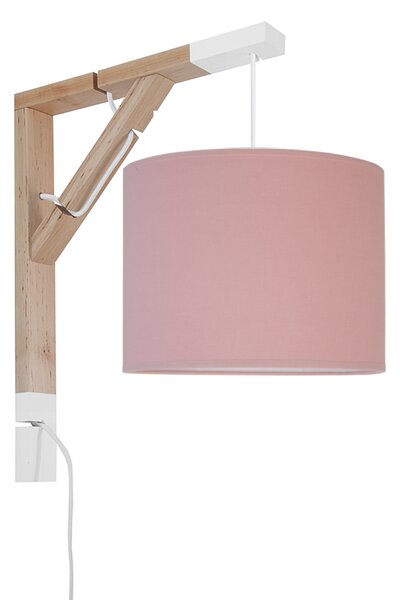 Lampa ścienna - kinkiet - SIMPLE DELIKATNY BRUDNY RÓŻ