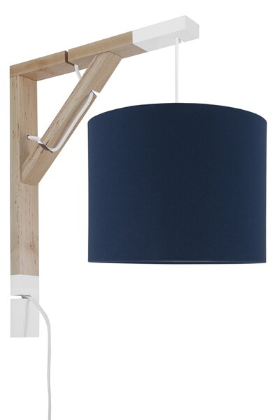 Lampa ścienna - kinkiet - SIMPLE GRANATOWA