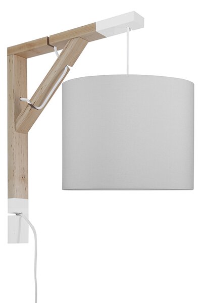 Lampa ścienna - kinkiet - SIMPLE SZAROŚĆ