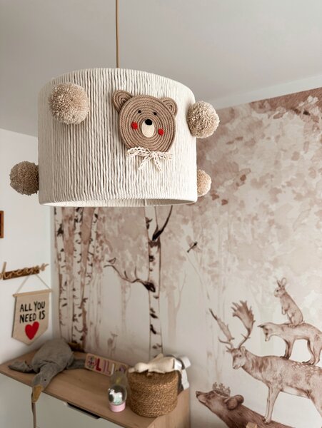 Klosz do lampy sufitowej wiszącej MIŚ TEDDY