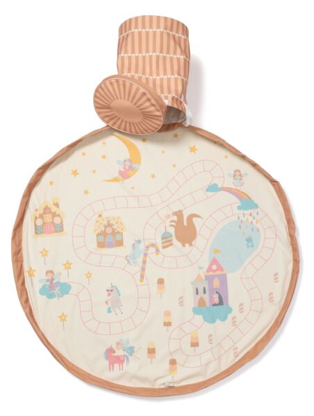 PLAY&GO SOO Kosz na Zabawki i Mata do Zabawy 2w1 FAIRYWORLD